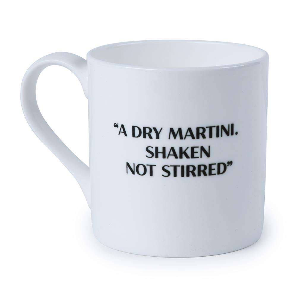 James Bond Martini Quote Bone China Mug