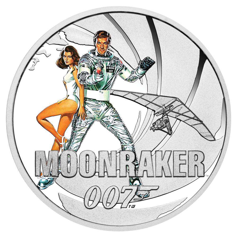 James Bond Moonraker 1/2 oz Silver Proof Coin - By The Perth Mint