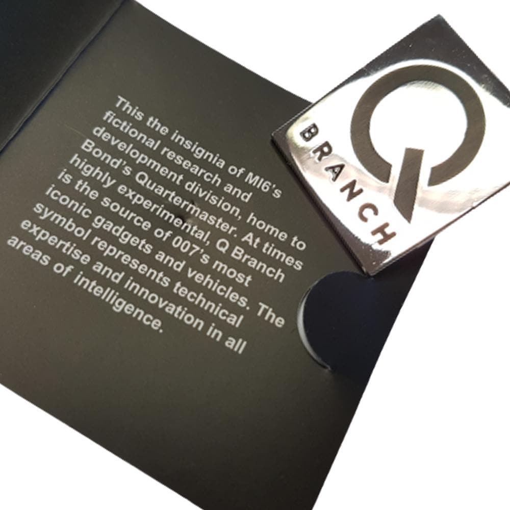 James Bond Q Branch Pin Badge