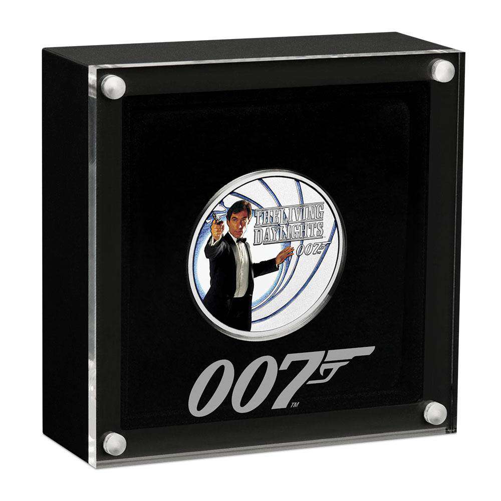 James Bond The Living Daylights 1/2 oz Silver Proof Coin - By The Perth Mint