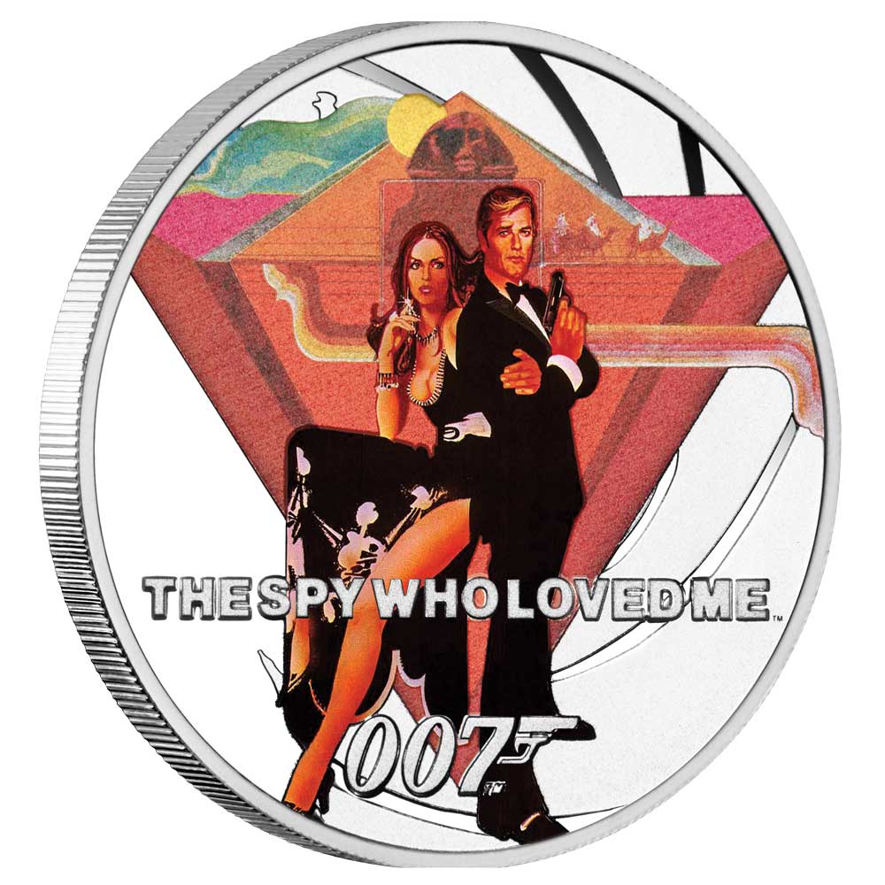 James Bond The Spy Who Loved Me 1/2 oz Silver Proof Coin - By The Perth Mint