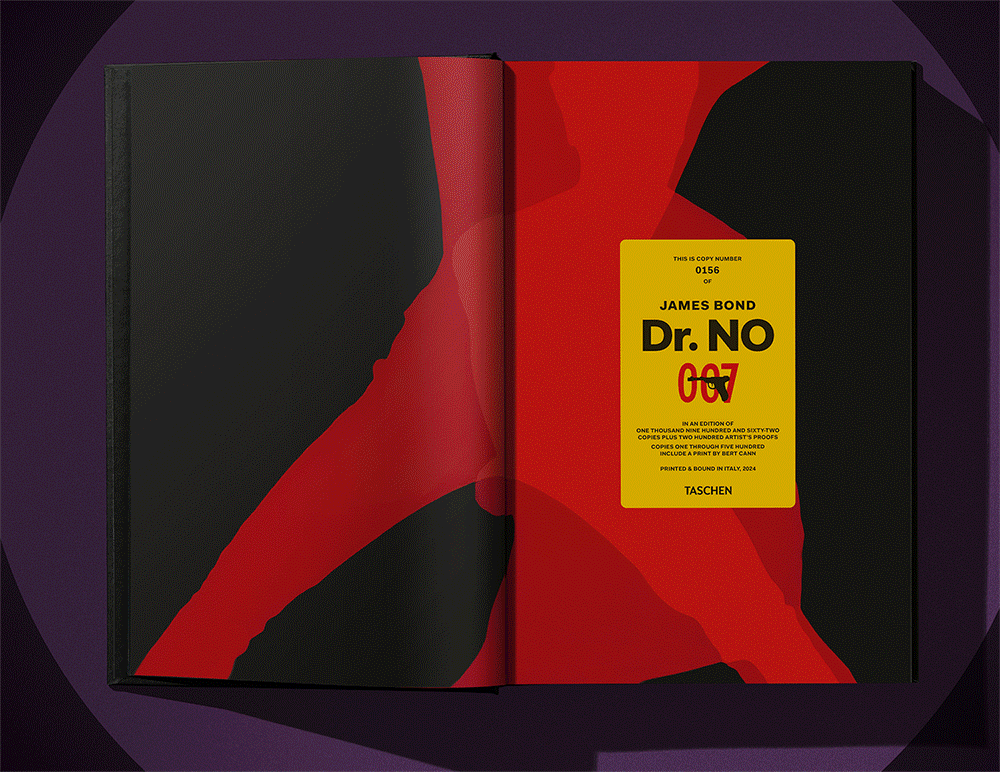 James Bond Dr. No Archive Book & Framed Art - Publicity Portrait Signed & Numbered Edition - By Taschen