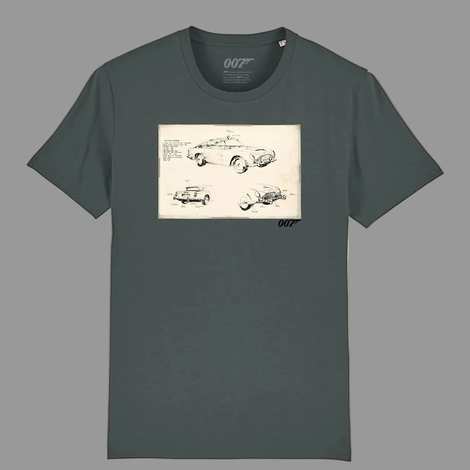 James Bond DB5 Sketch T-Shirt (2 colours)