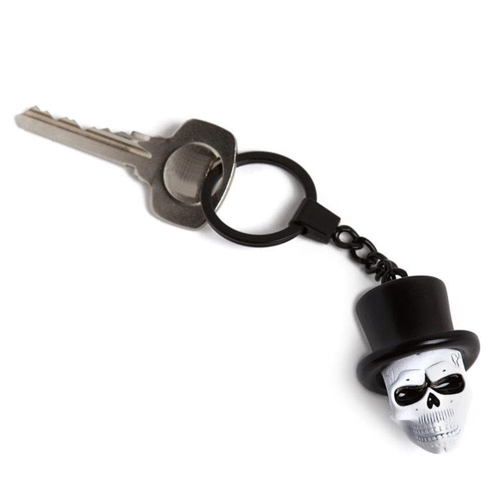 James Bond Spectre Skull Mask Metal & Enamel Keyring