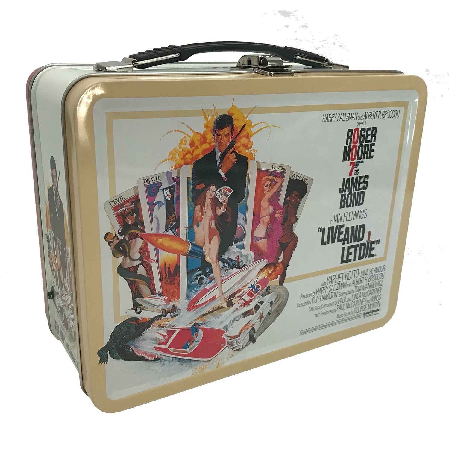 James Bond Live And Let Die Tin Tote Lunch Box