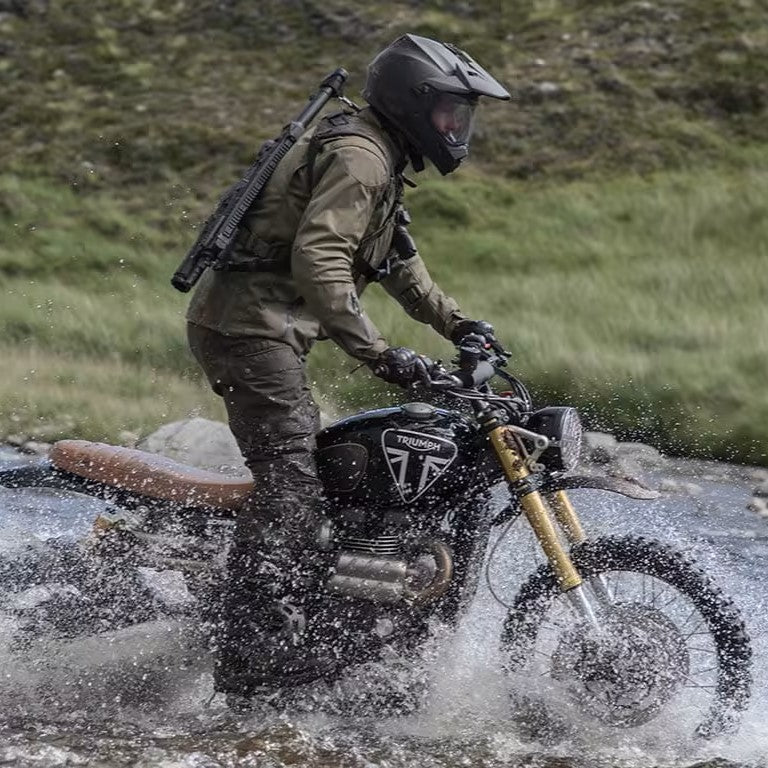 James Bond Triumph Scrambler 1200XE Model Bike - By Corgi
