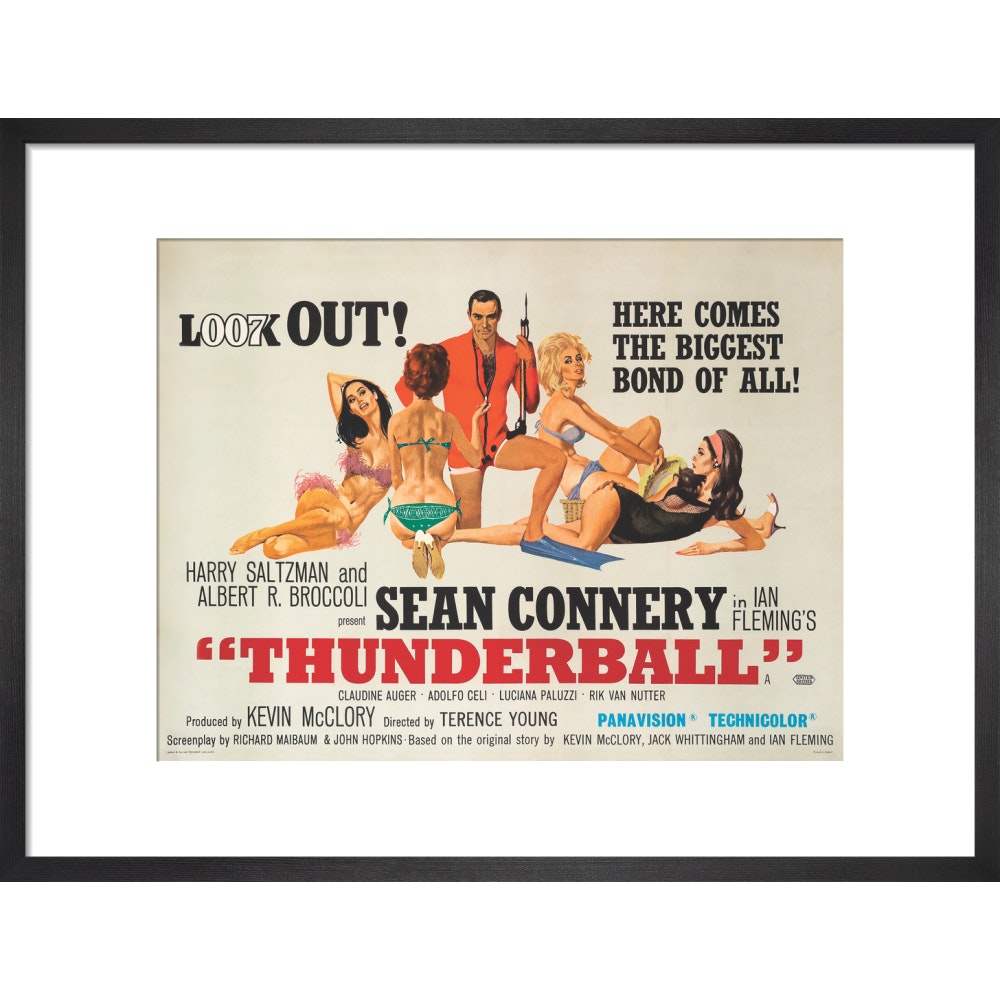 James Bond Thunderball Framed Art Print - By King & McGaw