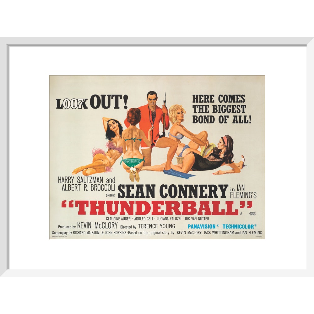 James Bond Thunderball Framed Art Print - By King & McGaw
