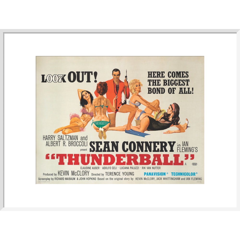 James Bond Thunderball Framed Art Print - By King & McGaw