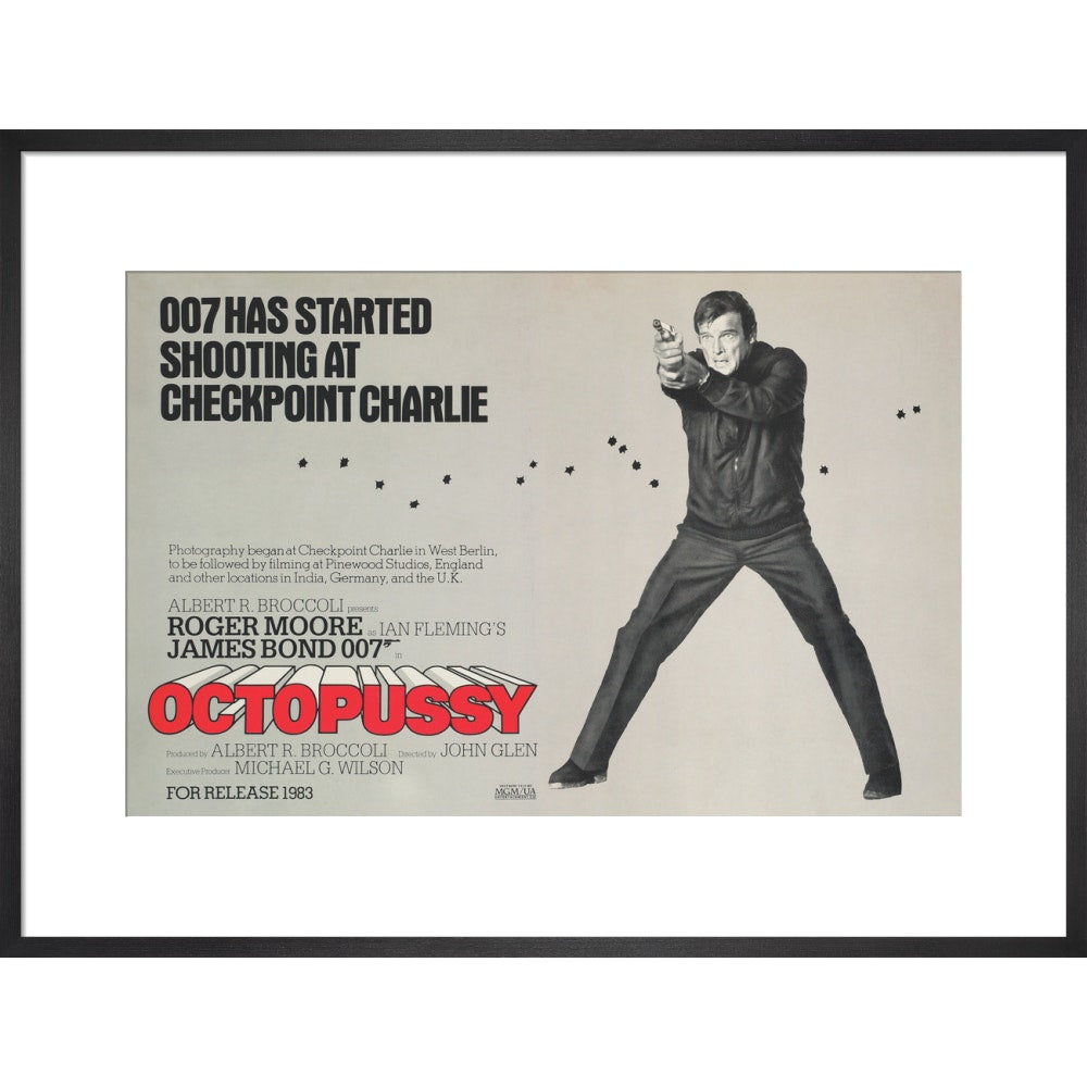 James Bond Octopussy Framed Art Print - By King & McGaw