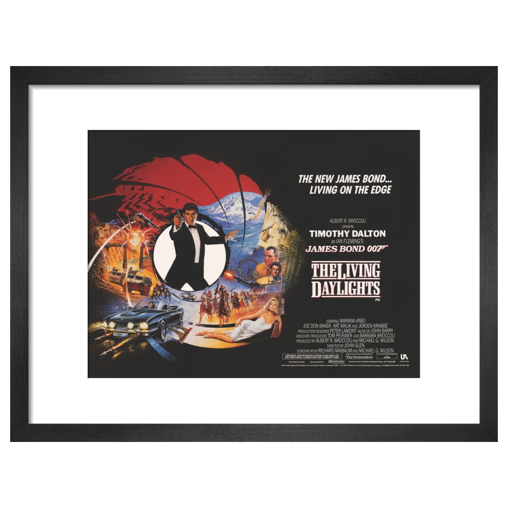 James Bond The Living Daylights Framed Art Print - By King & McGaw