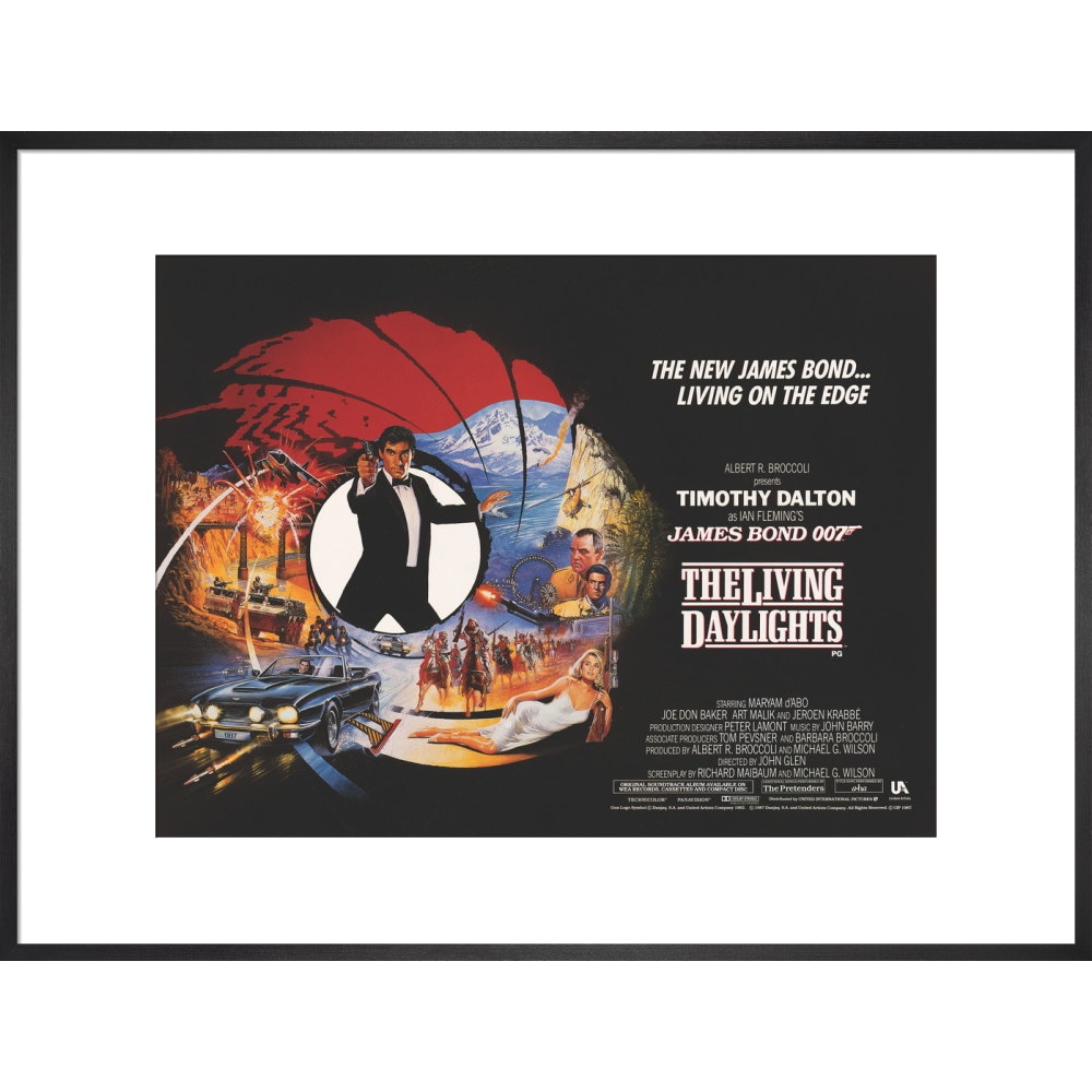 James Bond The Living Daylights Framed Art Print - By King & McGaw