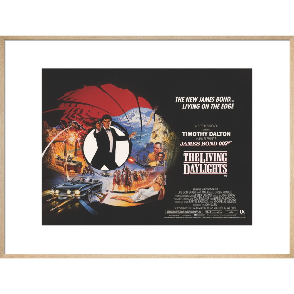James Bond The Living Daylights Framed Art Print - By King & McGaw
