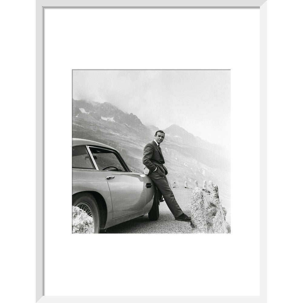 James Bond Goldfinger Publicity Still Framed Art Print - By King & McGaw