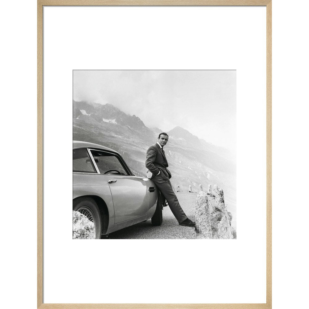 James Bond Goldfinger Publicity Still Framed Art Print - By King & McGaw