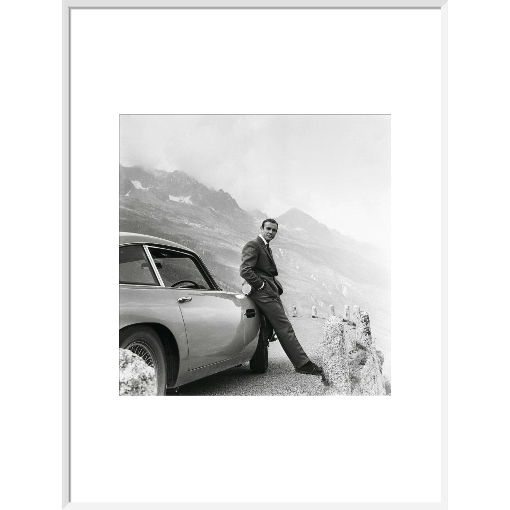 James Bond Goldfinger Publicity Still Framed Art Print - By King & McGaw