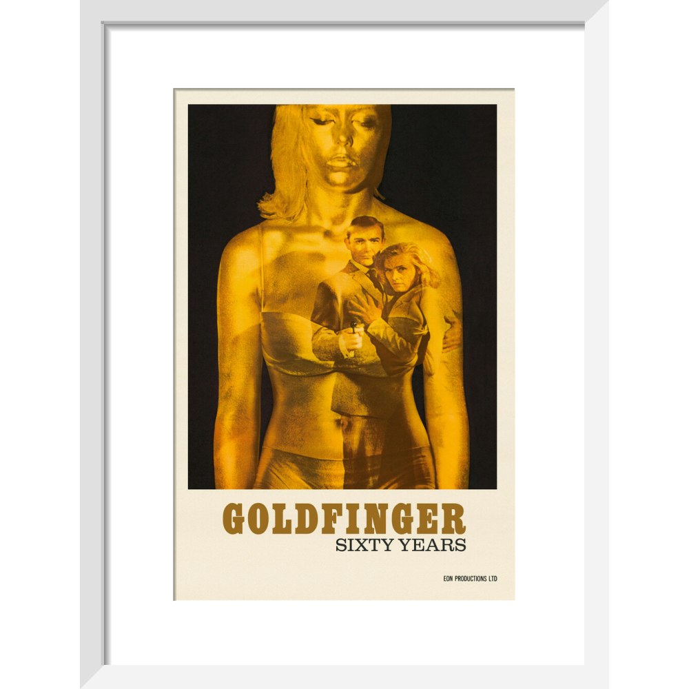 James Bond 60 Years of Goldfinger Framed Art Print - By King & McGaw