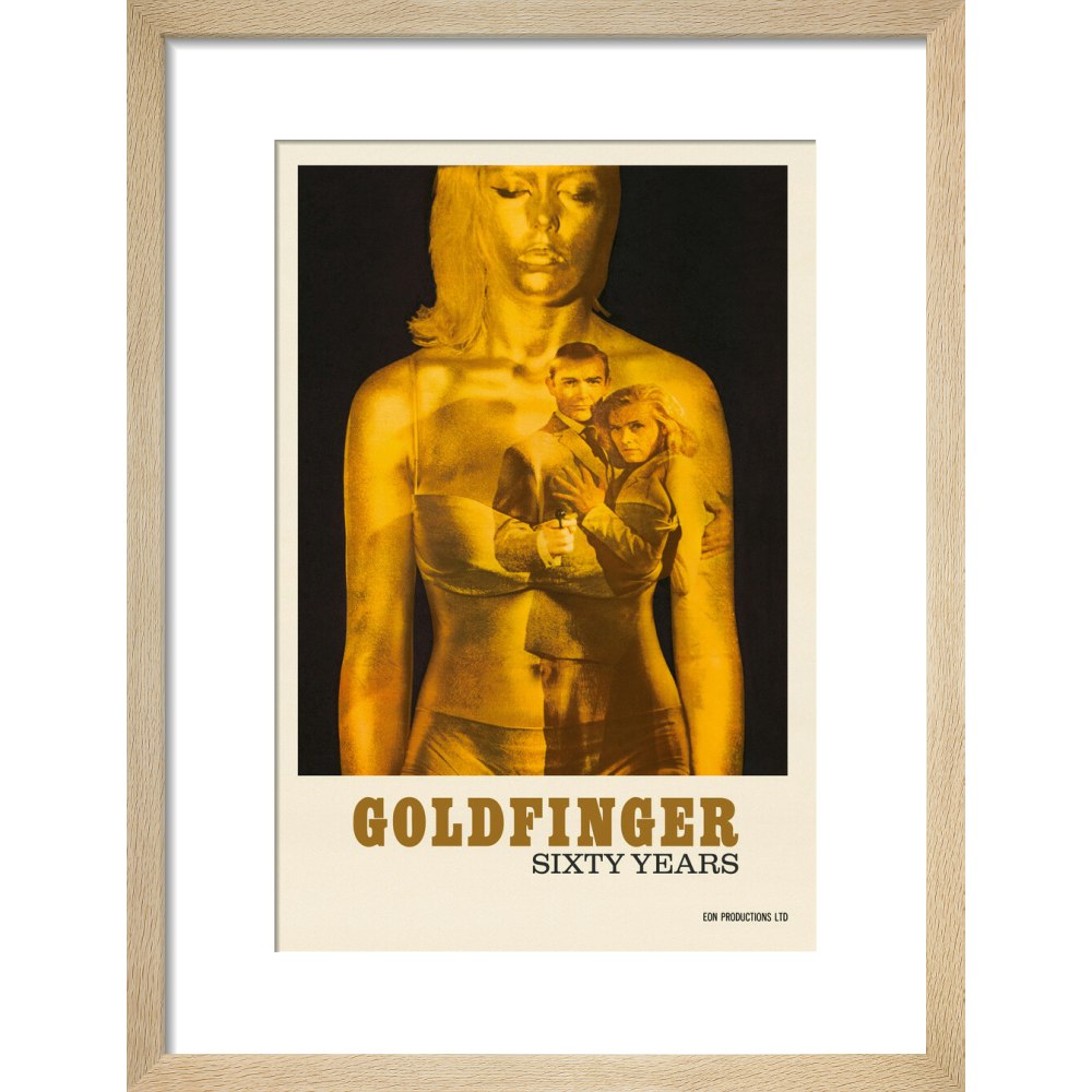 James Bond 60 Years of Goldfinger Framed Art Print - By King & McGaw