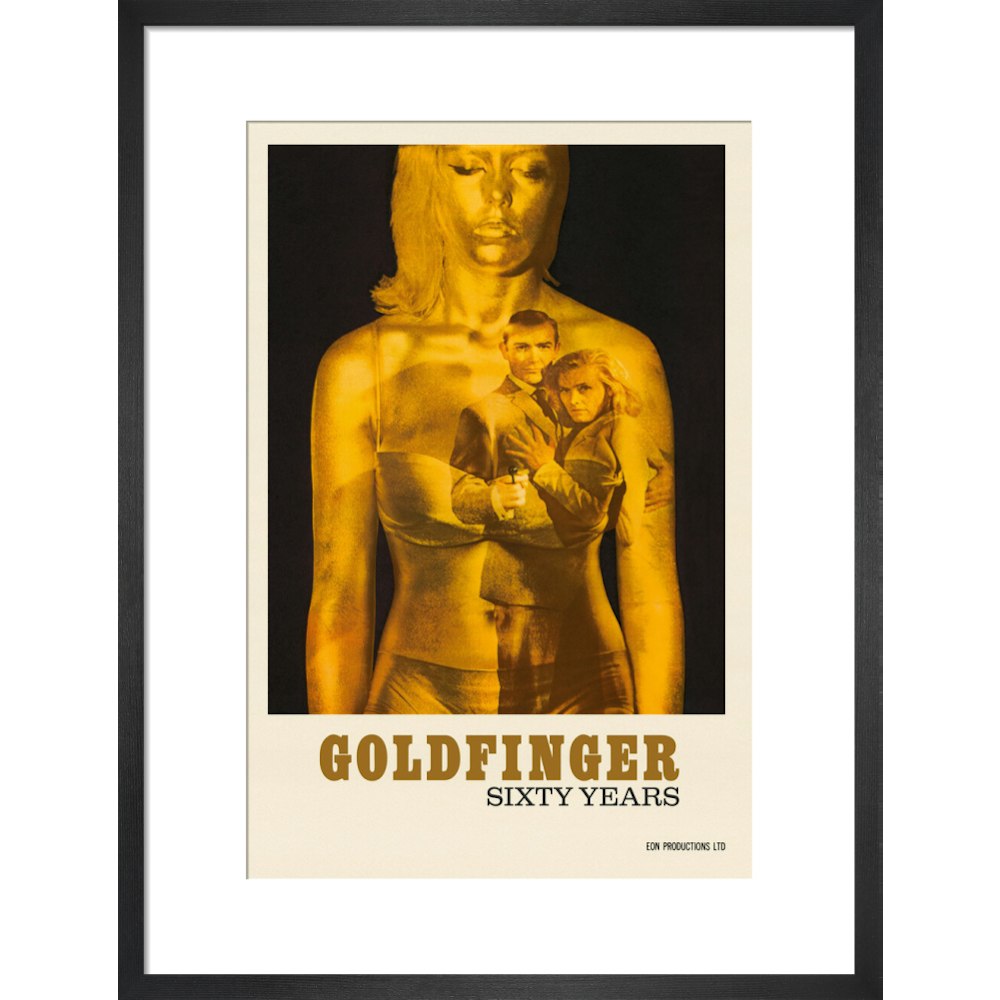 James Bond 60 Years of Goldfinger Framed Art Print - By King & McGaw