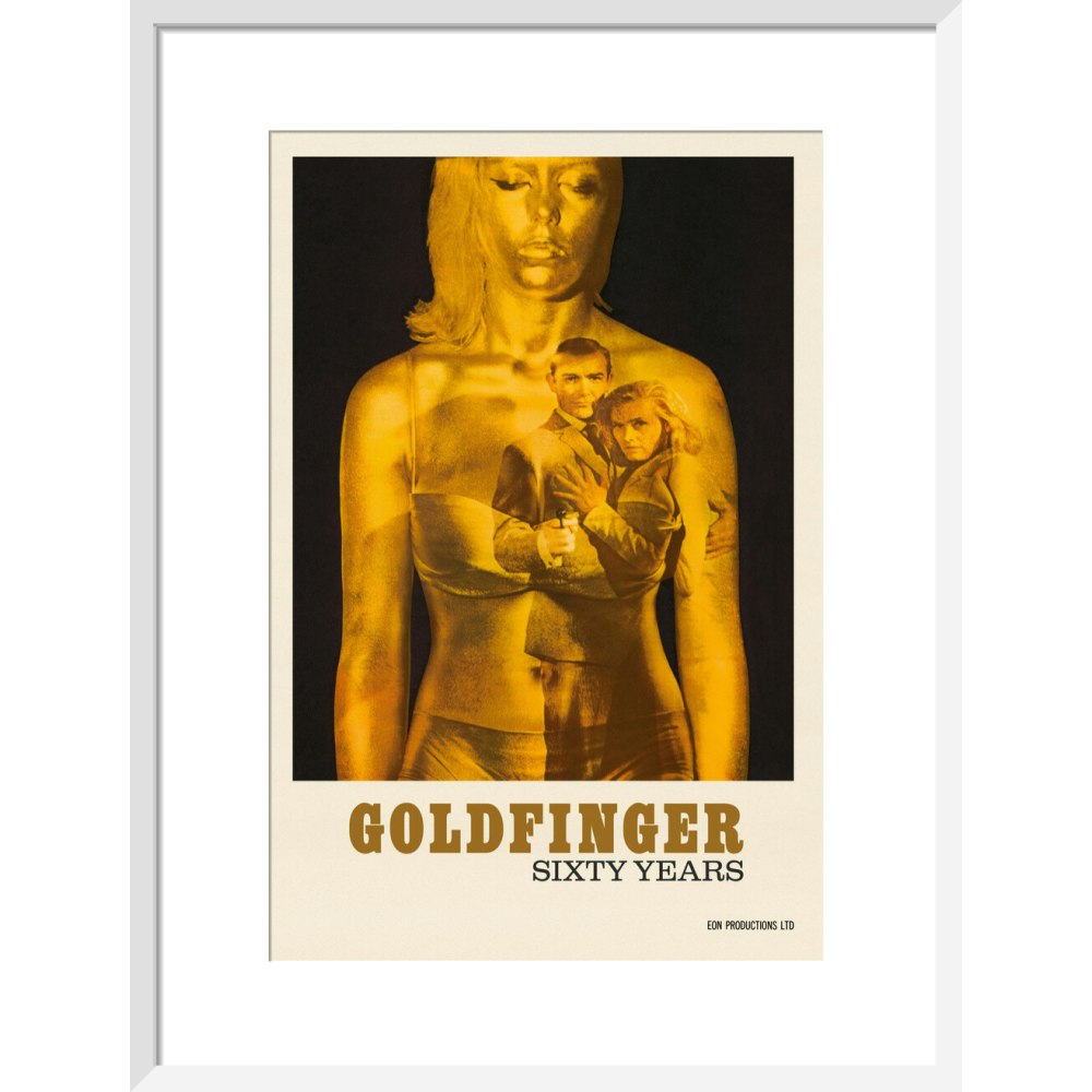 James Bond 60 Years of Goldfinger Framed Art Print - By King & McGaw