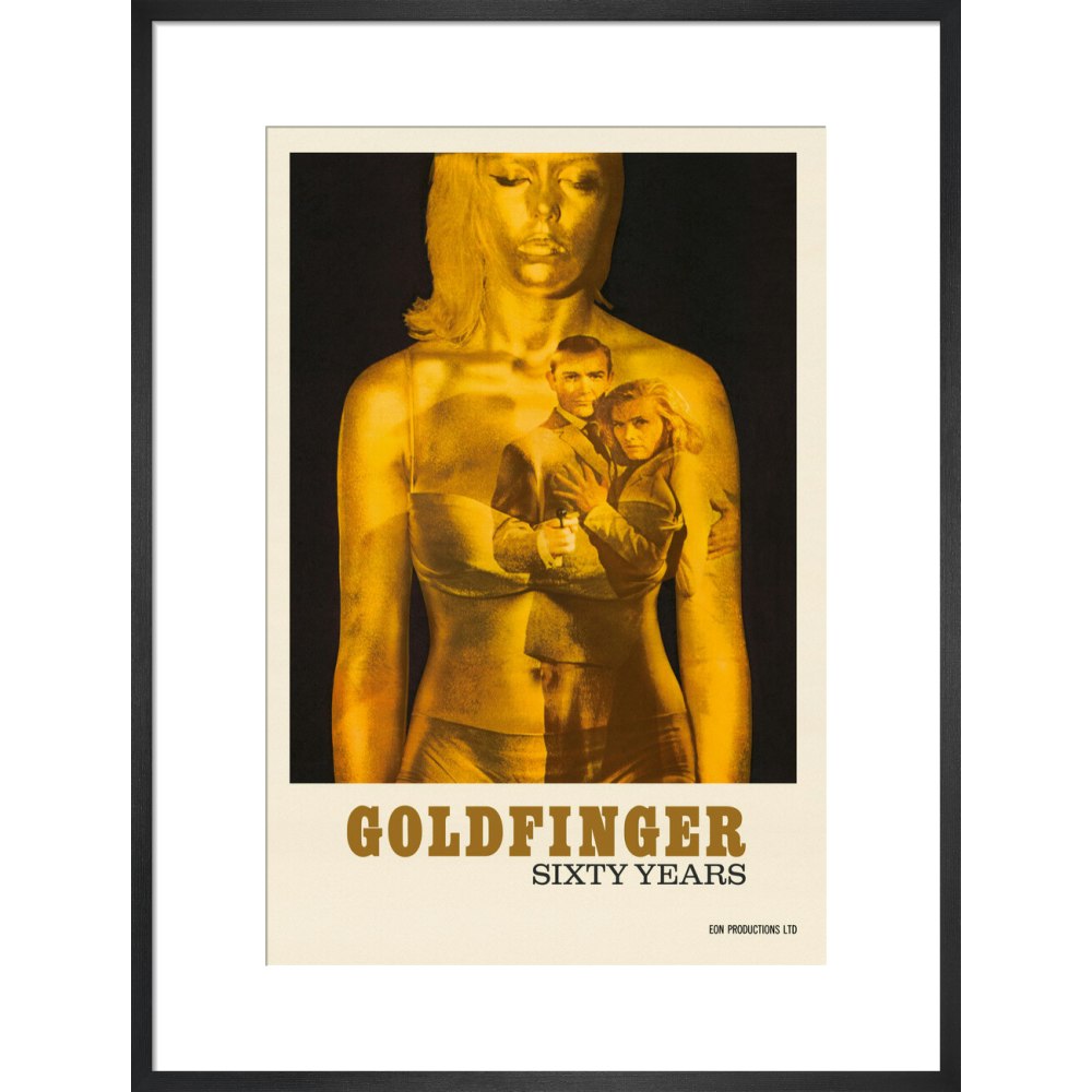 James Bond 60 Years of Goldfinger Framed Art Print - By King & McGaw