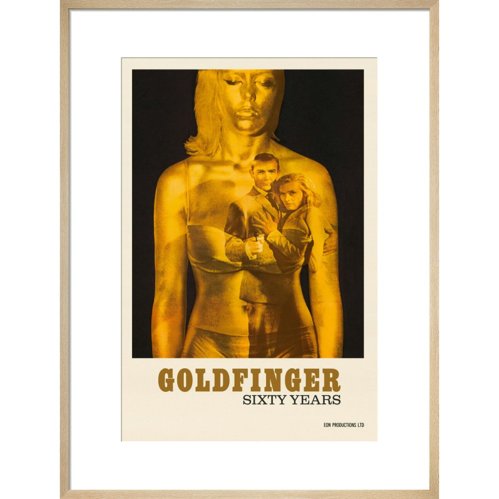 James Bond 60 Years of Goldfinger Framed Art Print - By King & McGaw
