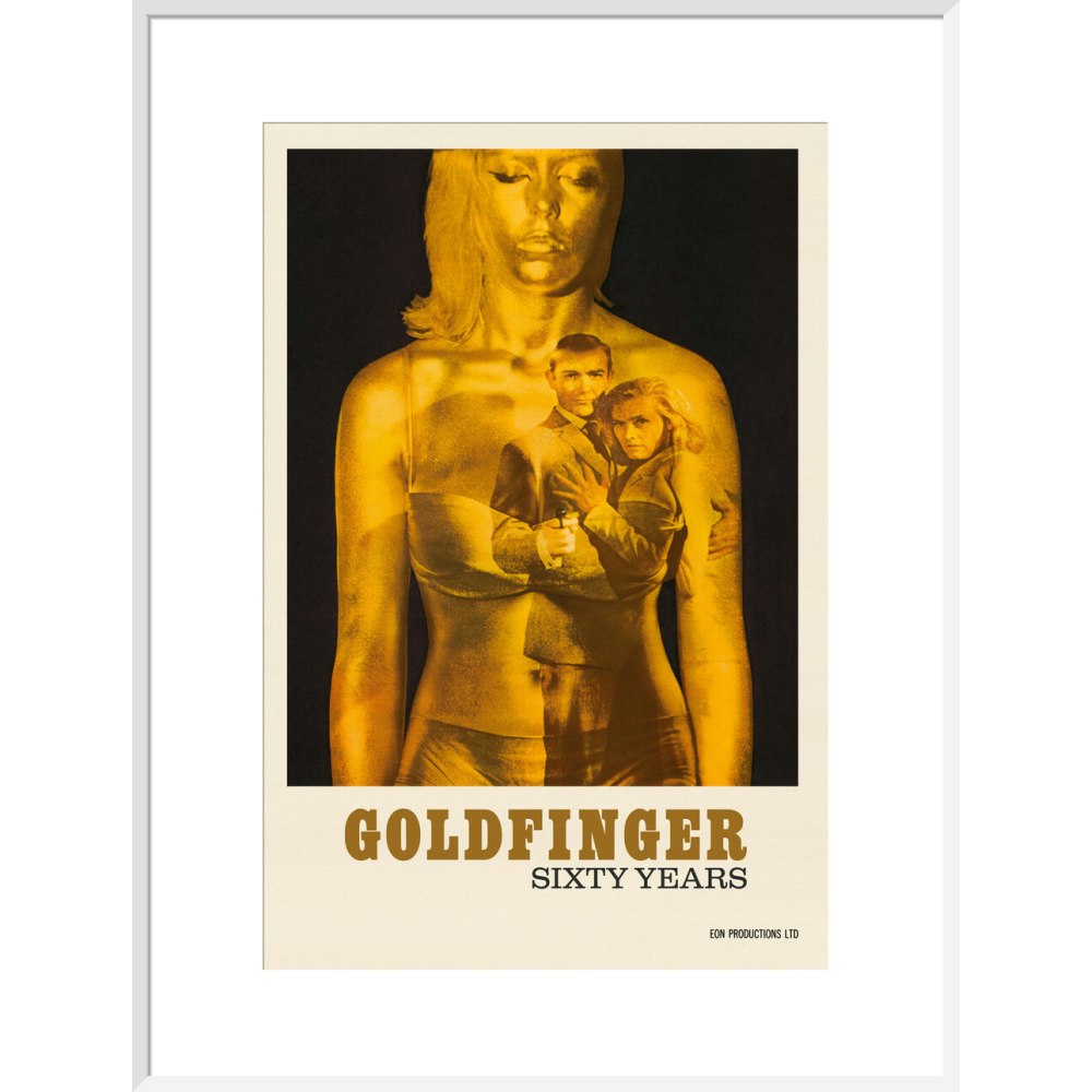James Bond 60 Years of Goldfinger Framed Art Print - By King & McGaw