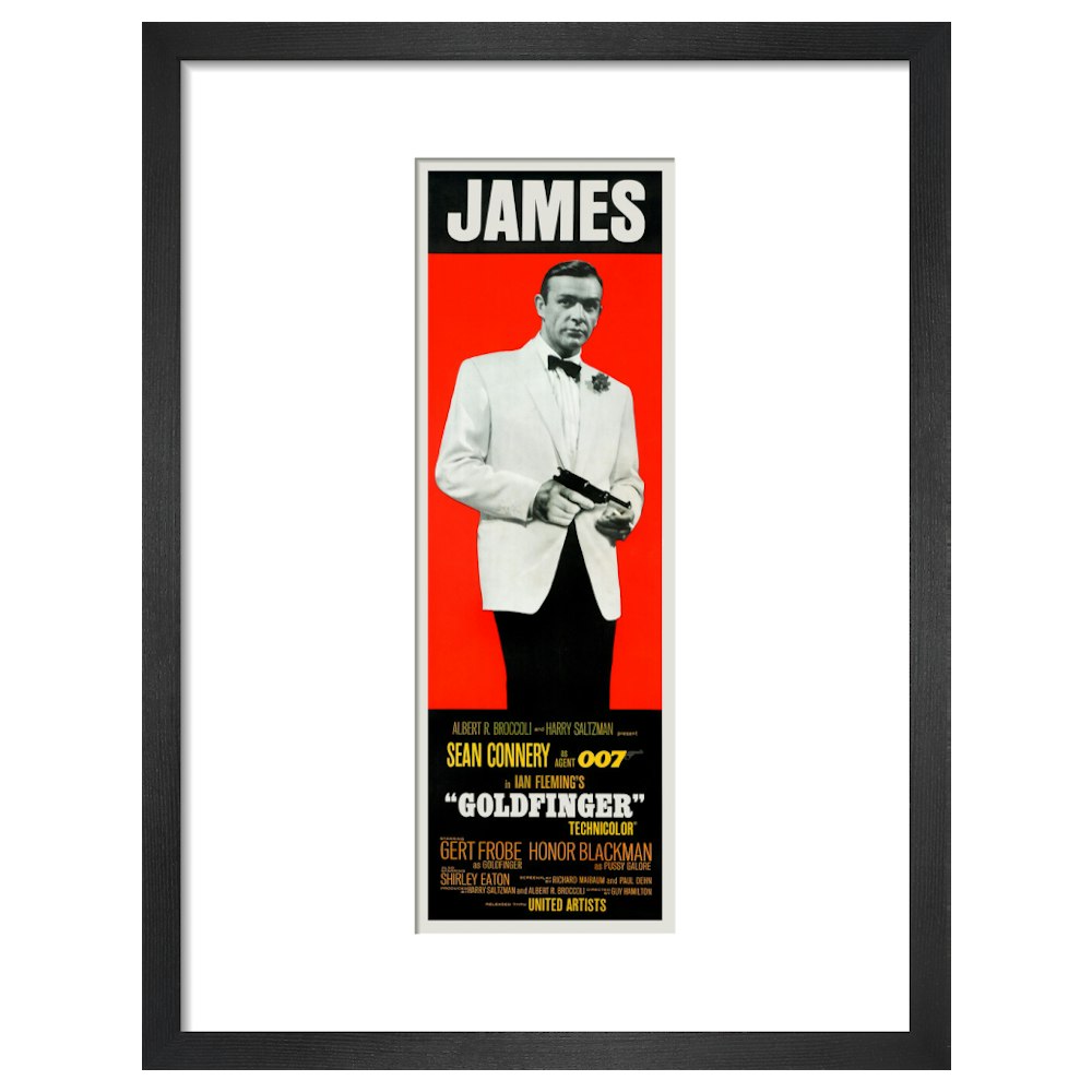 James Bond Goldfinger James Framed Art Print - By King & McGaw