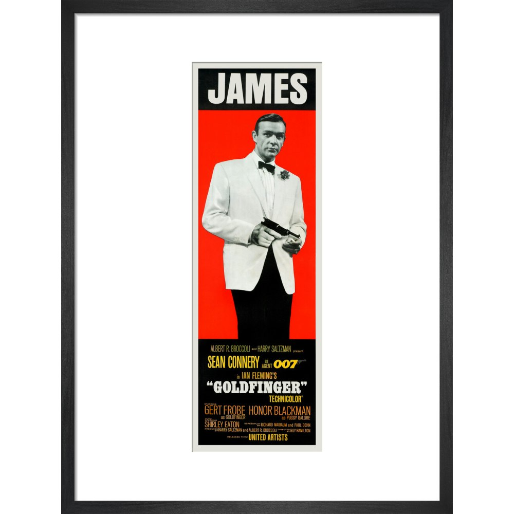 James Bond Goldfinger James Framed Art Print - By King & McGaw