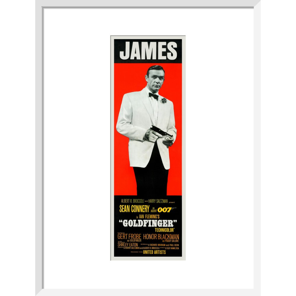 James Bond Goldfinger James Framed Art Print - By King & McGaw