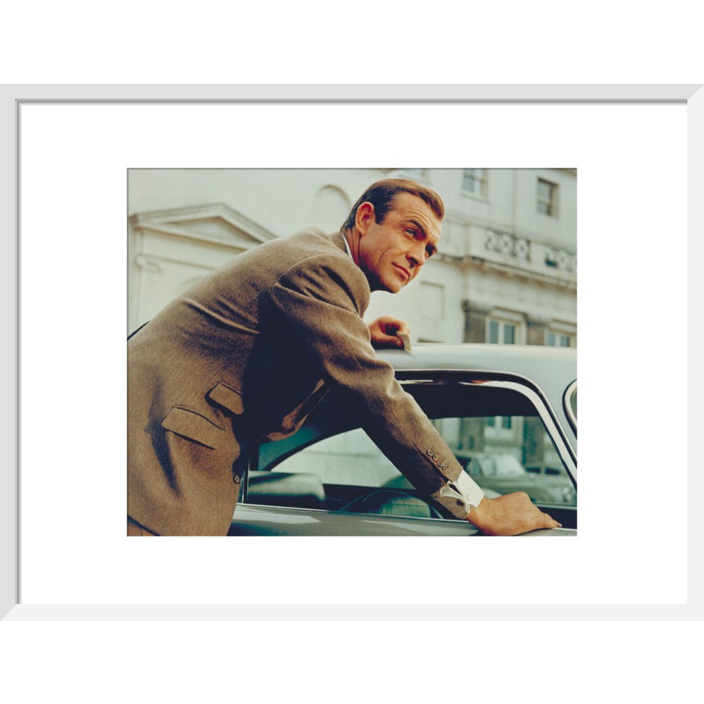 James Bond Goldfinger Sean Connery Film Still Framed Art Print - By King & McGaw
