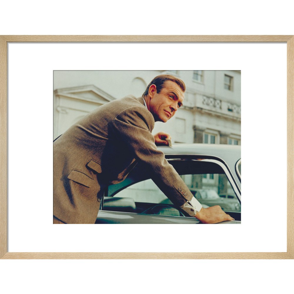 James Bond Goldfinger Sean Connery Film Still Framed Art Print - By King & McGaw