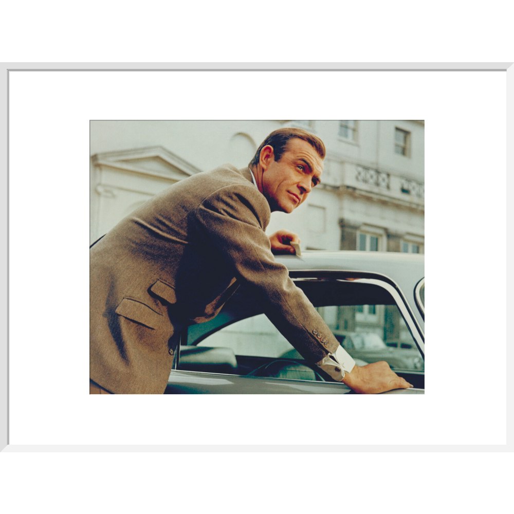 James Bond Goldfinger Sean Connery Film Still Framed Art Print - By King & McGaw