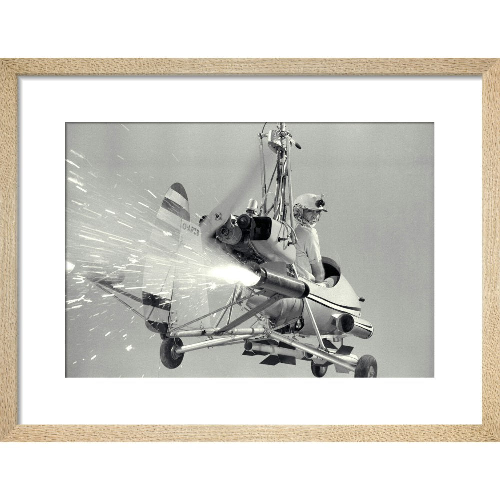 James Bond You Only Live Twice Little Nellie Studio Still Framed Art Print - By King & McGaw