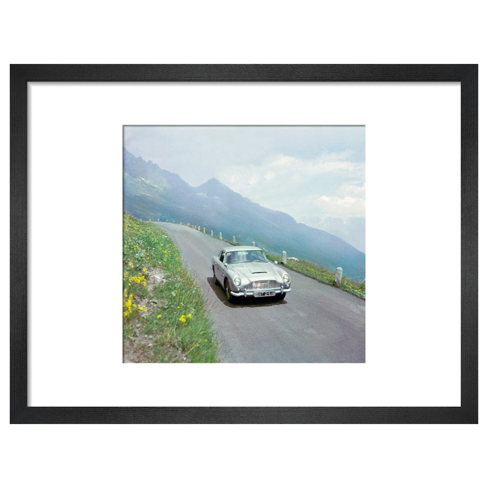 James Bond Goldfinger DB5 Film Still Framed Art Print - By King & McGaw
