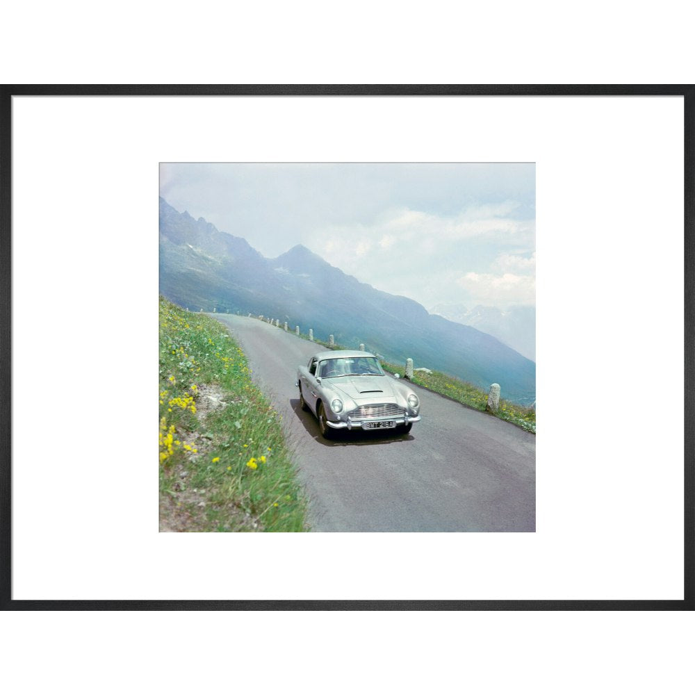 James Bond Goldfinger DB5 Film Still Framed Art Print - By King & McGaw