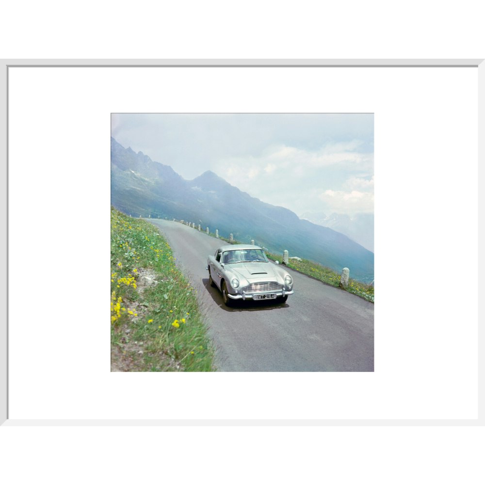 James Bond Goldfinger DB5 Film Still Framed Art Print - By King & McGaw
