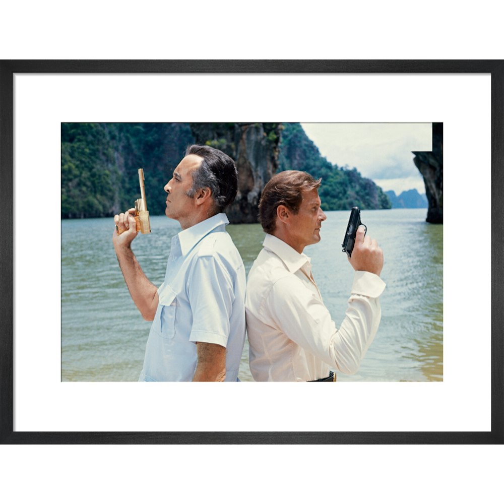 James Bond The Man With The Golden Gun Duel Film Still Framed Art Print - By King & McGaw