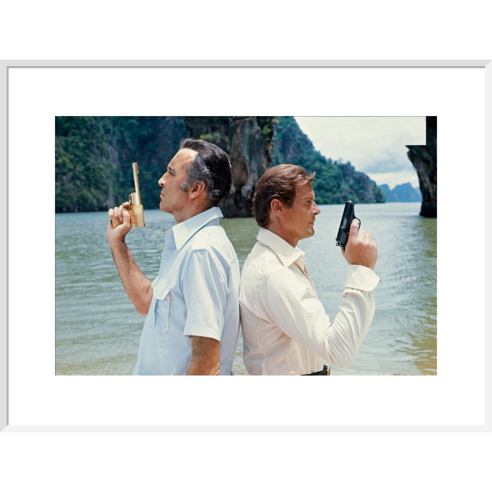 James Bond The Man With The Golden Gun Duel Film Still Framed Art Print - By King & McGaw