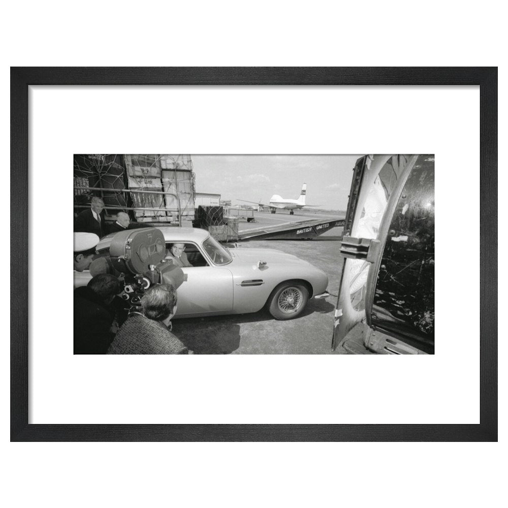 James Bond Goldfinger DB5 Framed Art Print - By King & McGaw