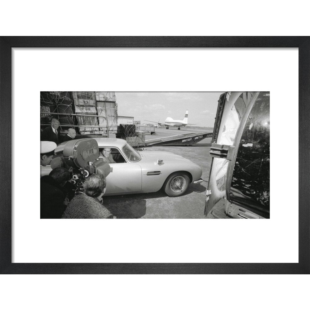 James Bond Goldfinger DB5 Framed Art Print - By King & McGaw