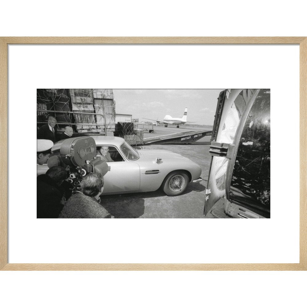 James Bond Goldfinger DB5 Framed Art Print - By King & McGaw