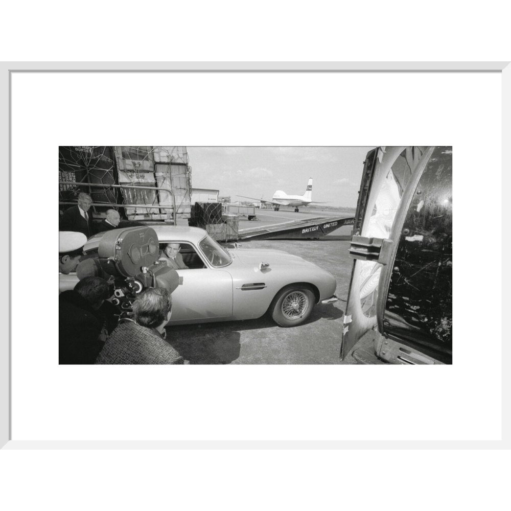 James Bond Goldfinger DB5 Framed Art Print - By King & McGaw