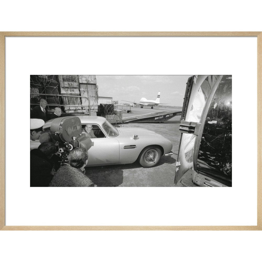 James Bond Goldfinger DB5 Framed Art Print - By King & McGaw