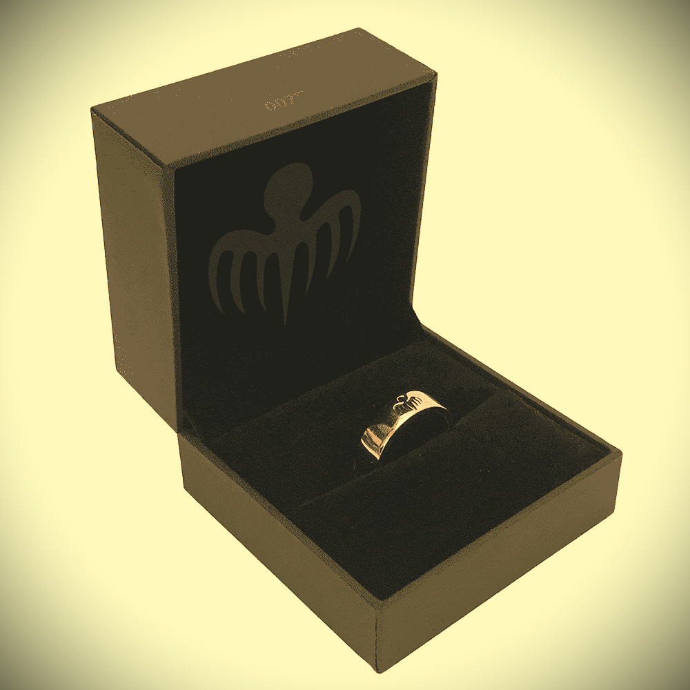 James Bond Blofeld No.1 SPECTRE Agent 18ct Gold Ring Prop Replica