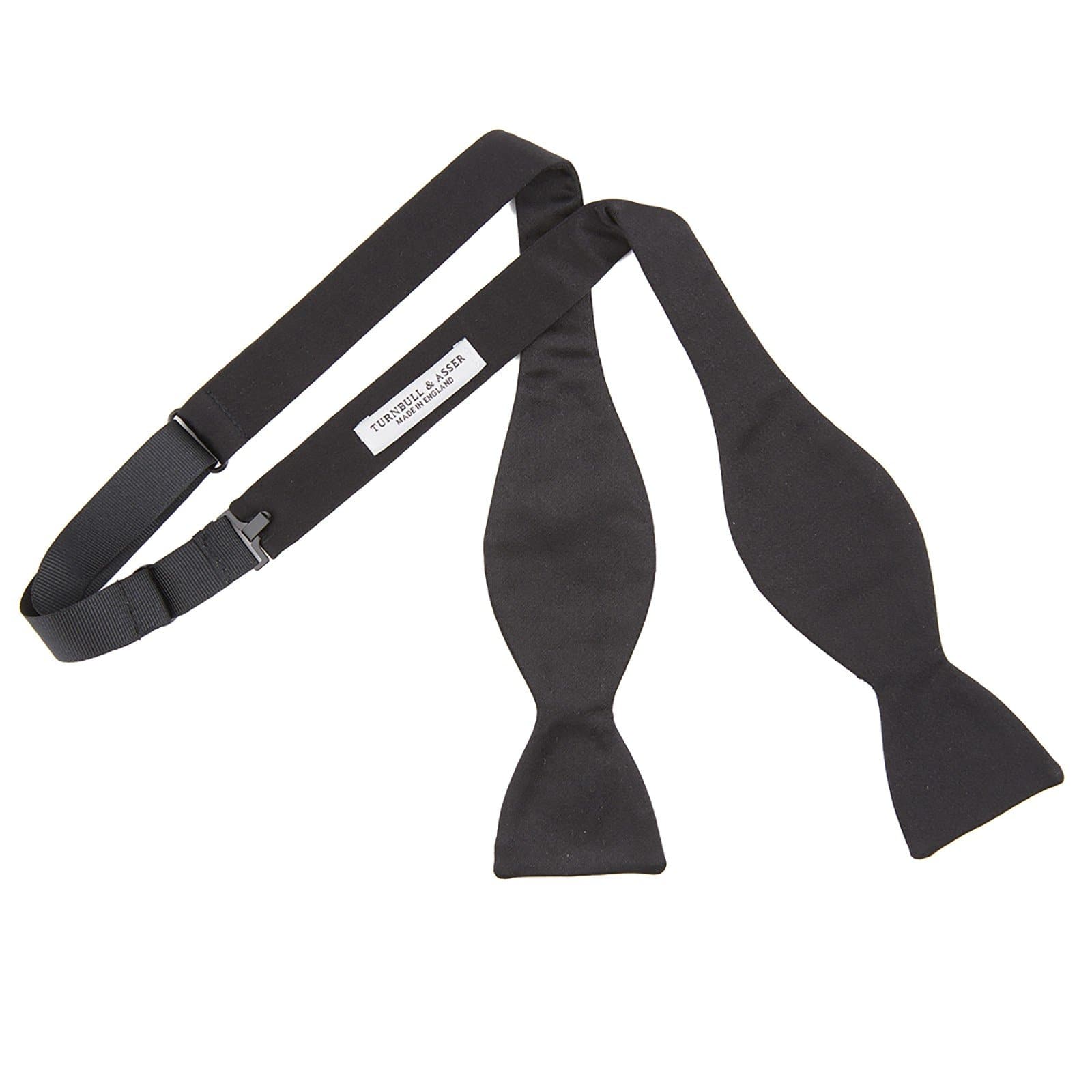 James Bond Black Silk Bow Tie - Casino Royale Edition - By Turnbull & Asser