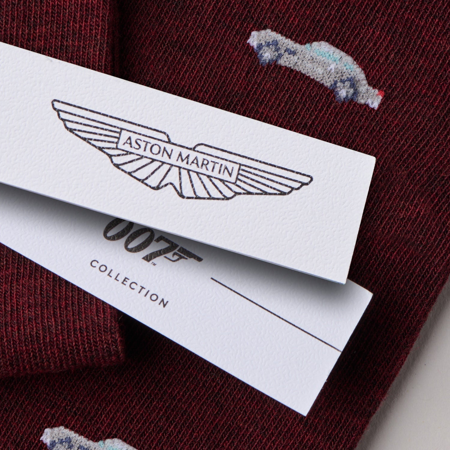 "The Burgundy 007 DB5" James Bond Socks - By The London Sock Exchange