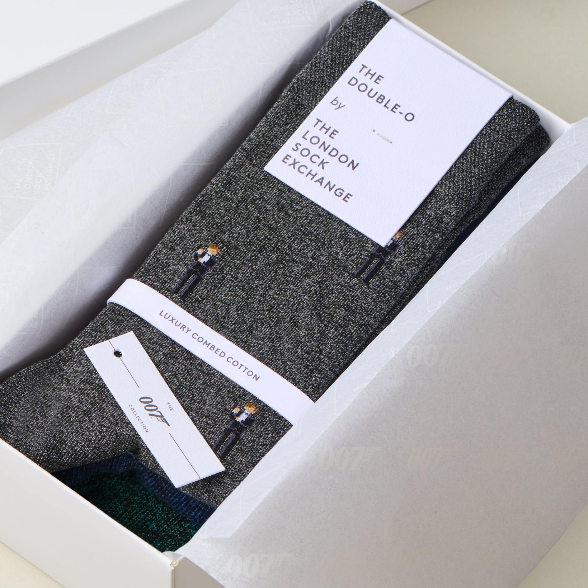 James Bond Three Sock Gift Box - Casino Royale Edition - By The London Sock Exchange