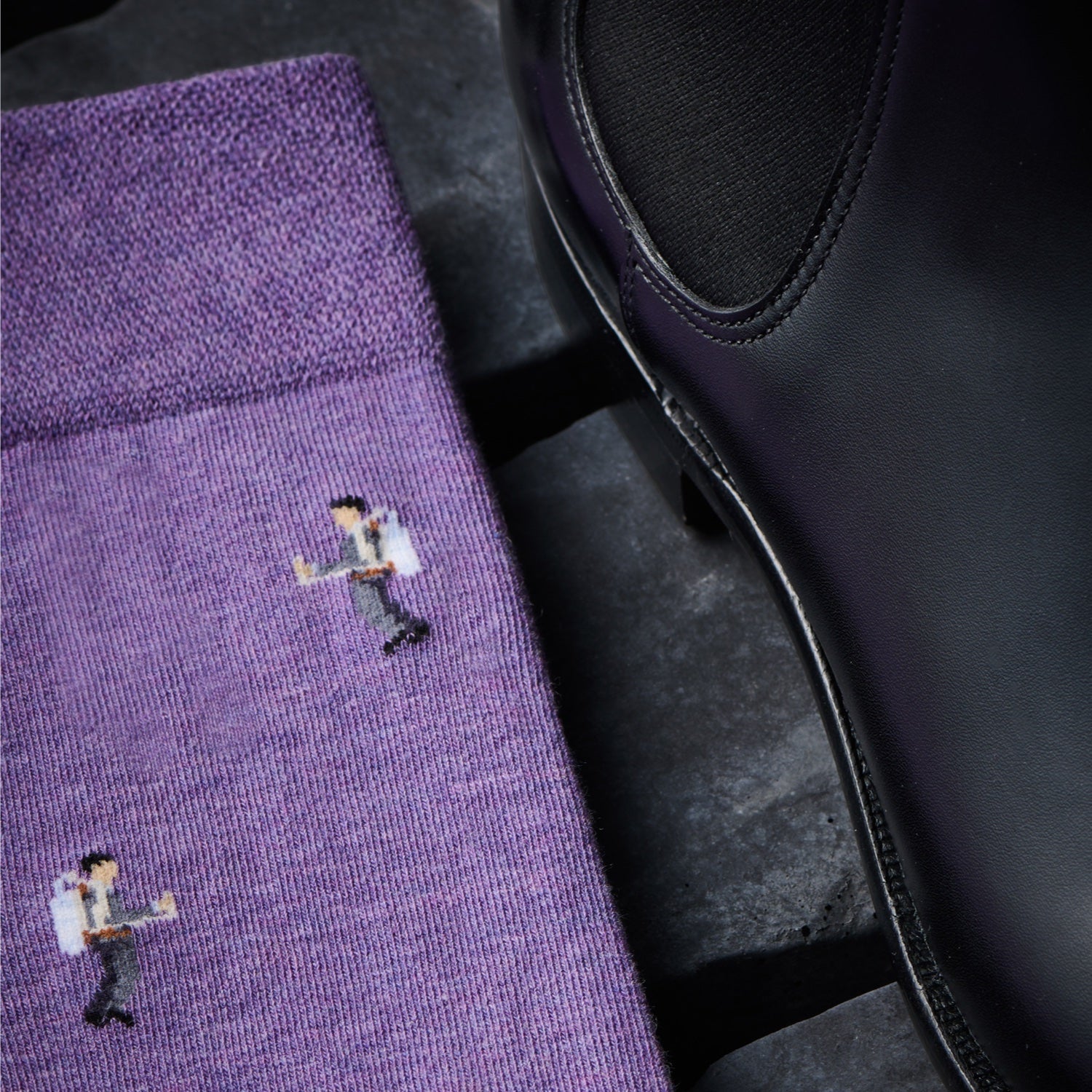 "The Violet Jetpack" James Bond Socks - By The London Sock Exchange