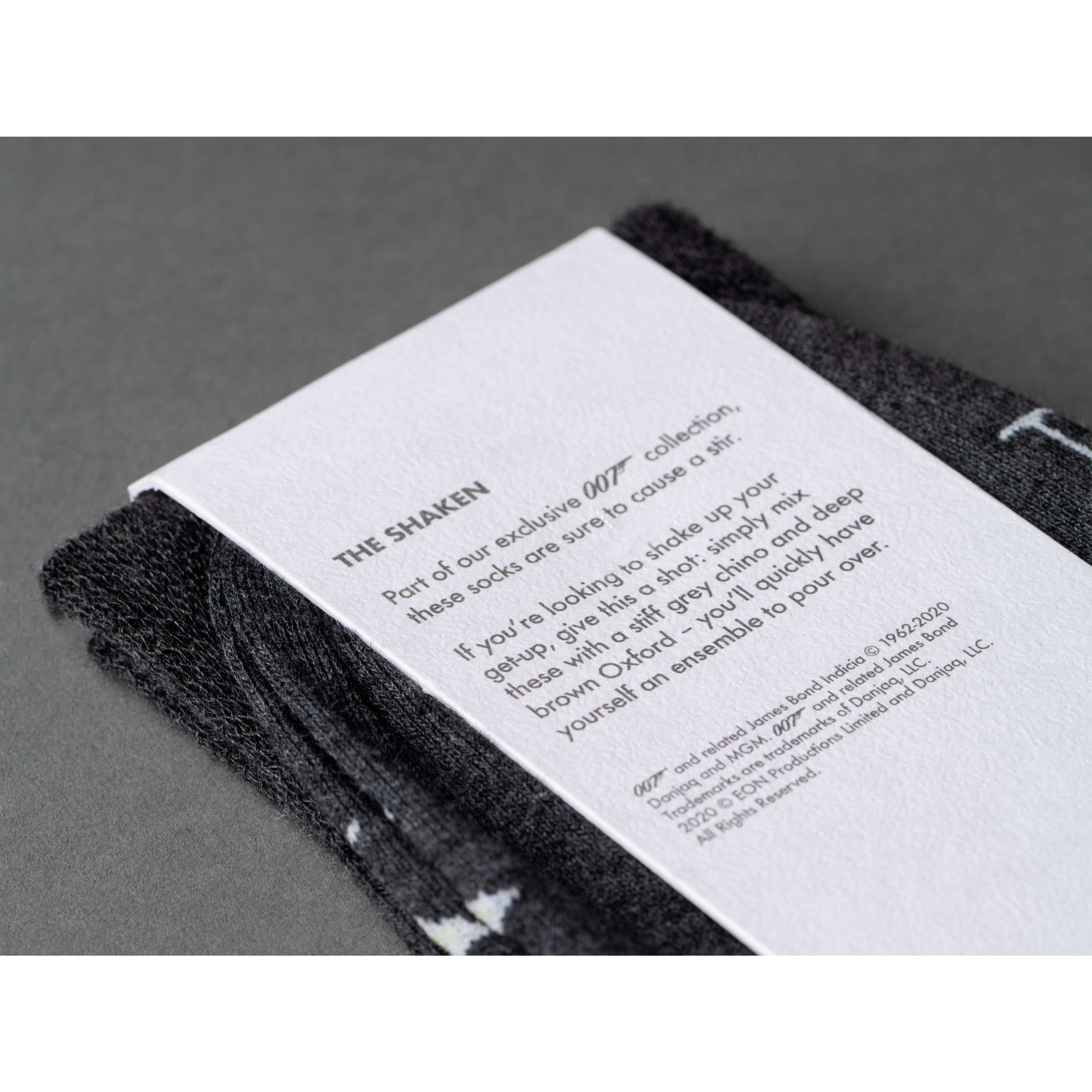 "The Shaken" James Bond Socks - By The London Sock Exchange